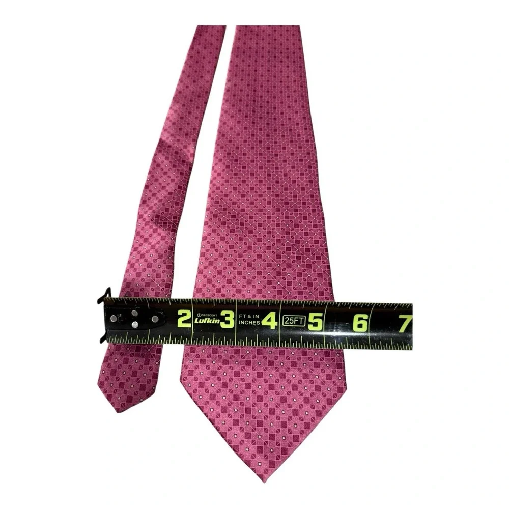 Arrow Silk Tie Pink 